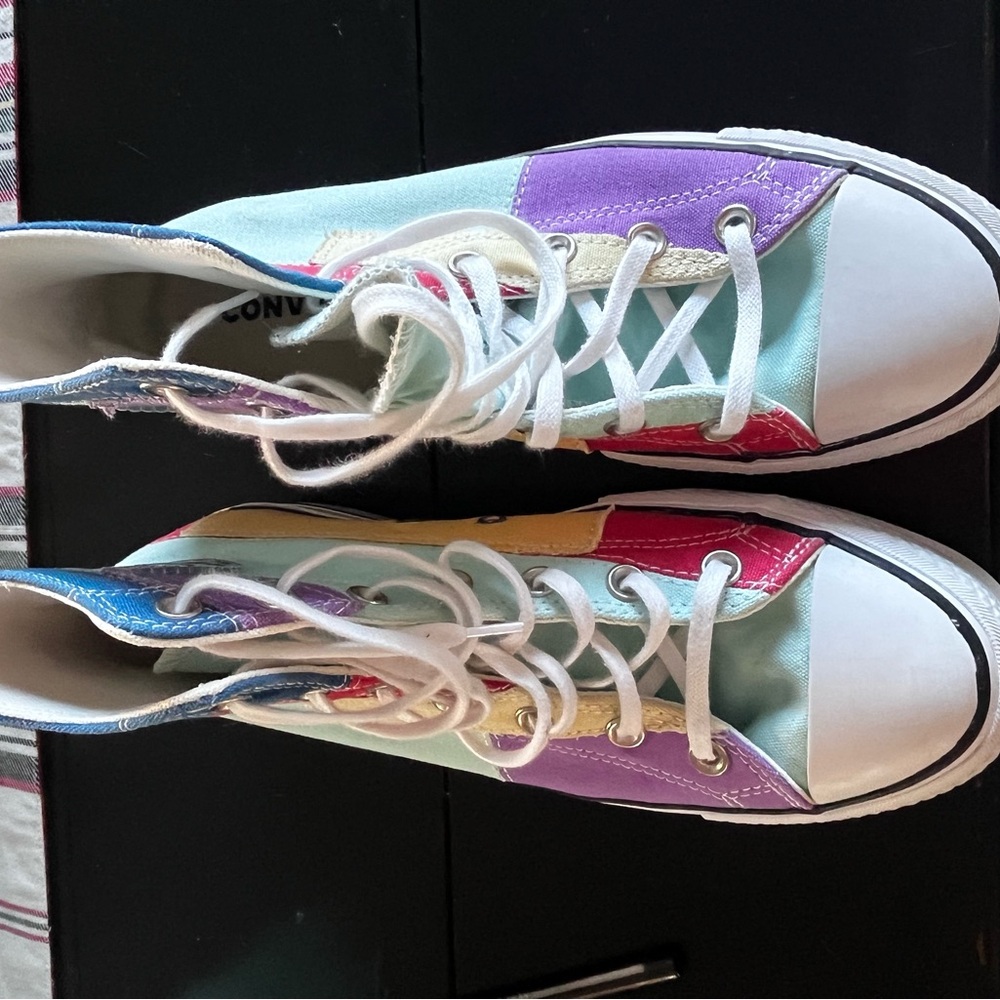 Colorful Converse High Tops - Picture 2 of 3